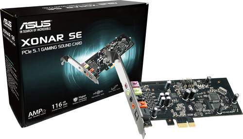 Asus Xonar SE 5.1 Soundkarte, Intern PCIe externe Kopfhöreranschlüsse von Asus