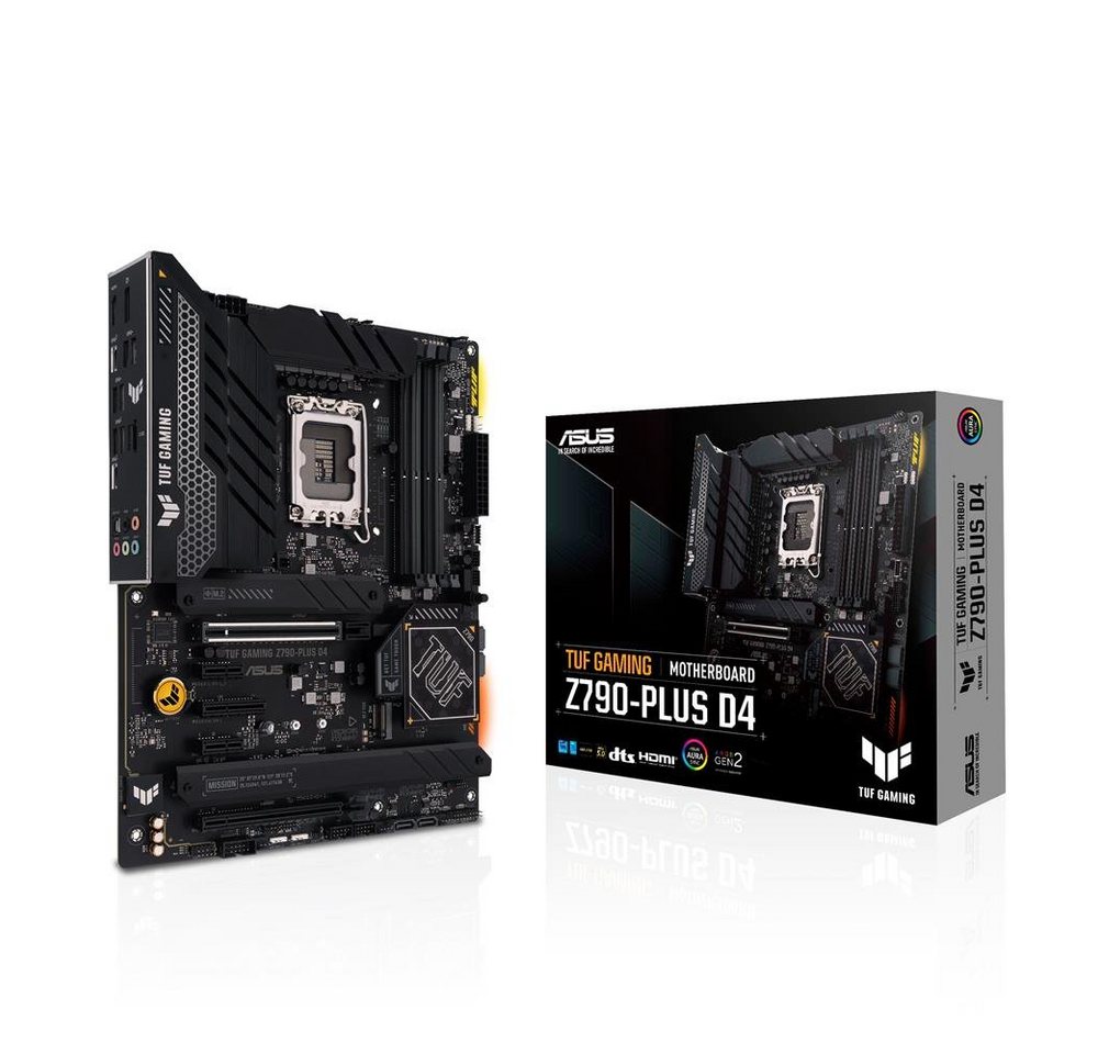 Asus Z790-Plus D4 Mainboard, Sockel Intel LGA1700 ATX PCIe 5.0 DDR4 M.2 HDMI DP WiFi 6 von Asus