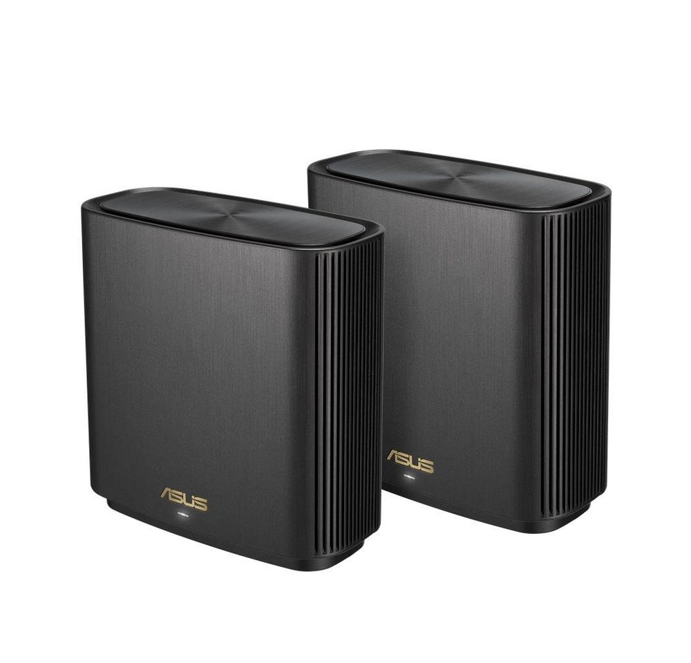 Asus ZenWiFi AX (XT8) AX6600 2er Set Schwarz WLAN-Router, WLAN-System, WLAN System, WLAN Router, WiFi von Asus
