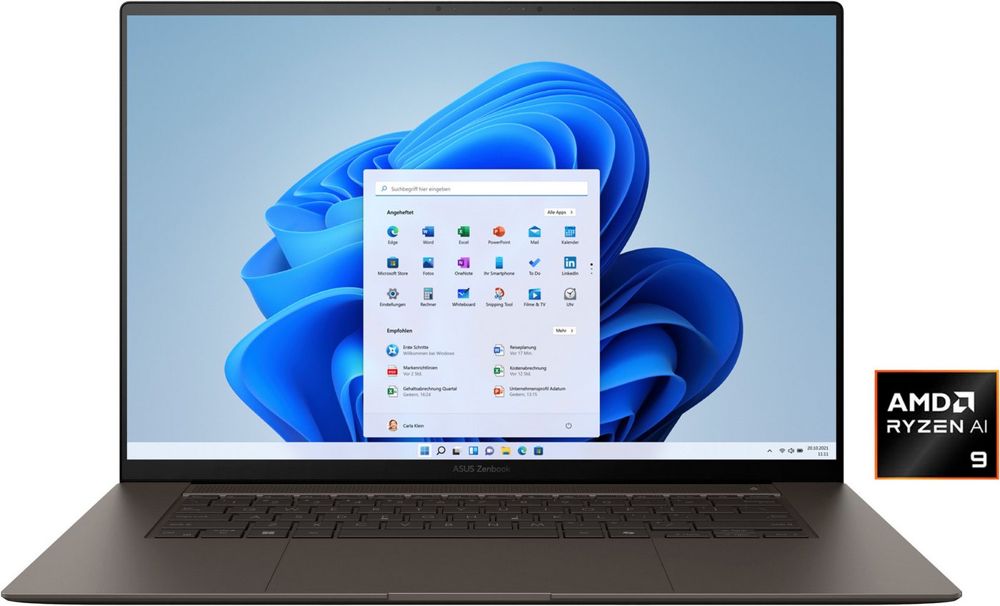 Asus Zenbook S 16 UM5606WA-RK192W Notebook (40,6 cm/16 Zoll, AMD Ryzen™ AI 9, Radeon 880M, 1000 GB SSD) von Asus