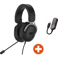 Bundle ASUS TUF H3 Kabelgebundenes Gaming Headset Gun Metal + Clavis Soundkarte Bundle ASUS TUF H3 Kabelgebundenes Gaming Headset Gun Metal + Clavis Soundkarte von Asus