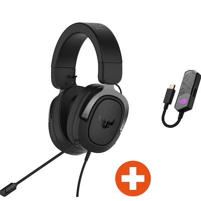 Bundle ASUS TUF H3 Kabelgebundenes Gaming Headset Gun Metal + Clavis Soundkarte Bundle ASUS TUF H3 Kabelgebundenes Gaming Headset Gun Metal + Clavis Soundkarte von Asus