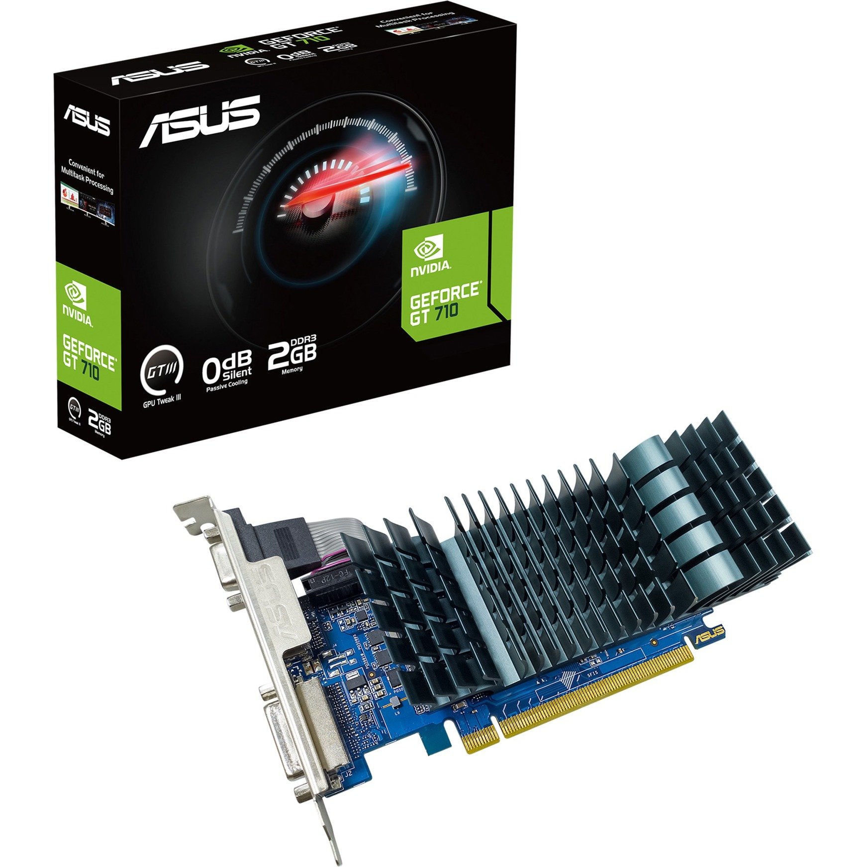 GeForce GT 710-1-SL-BRK-EVO, Grafikkarte von Asus