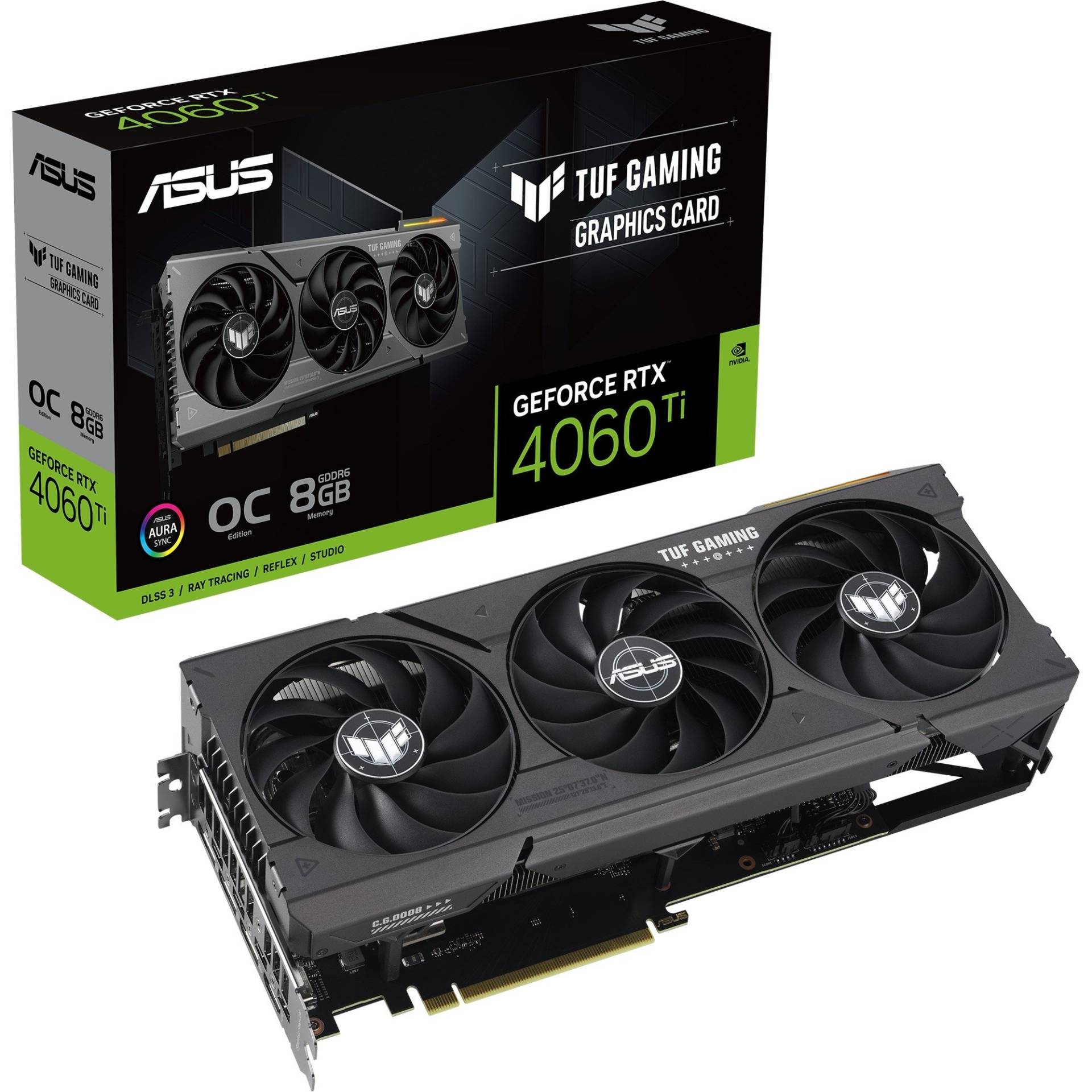 GeForce RTX 4060 Ti TUF GAMING OC, Grafikkarte von Asus