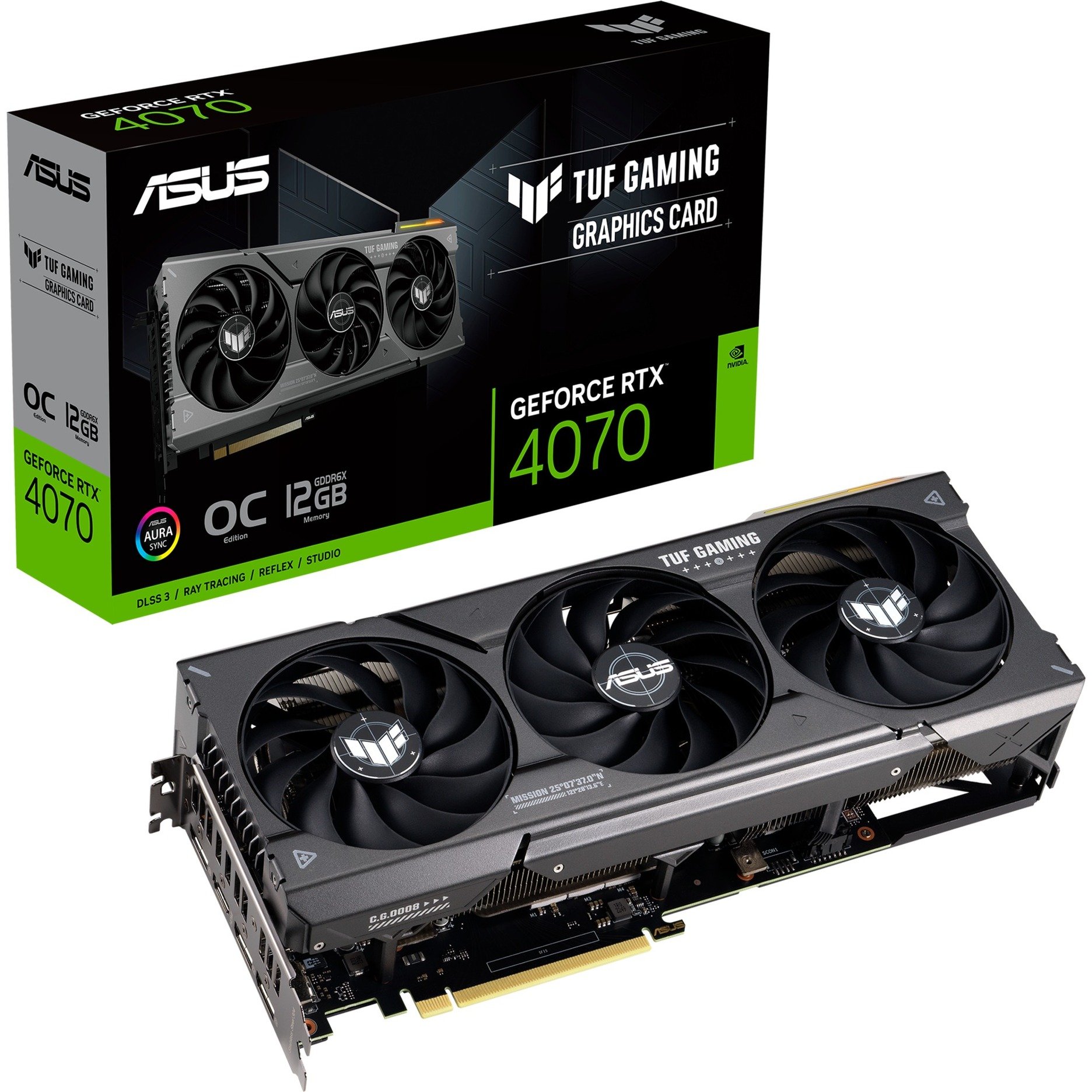 GeForce RTX 4070 TUF GAMING OC, Grafikkarte von Asus