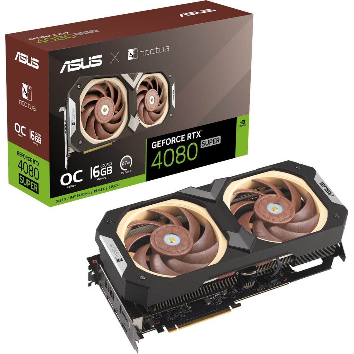 GeForce RTX 4080 SUPER NOCTUA OC Edition, Grafikkarte von Asus