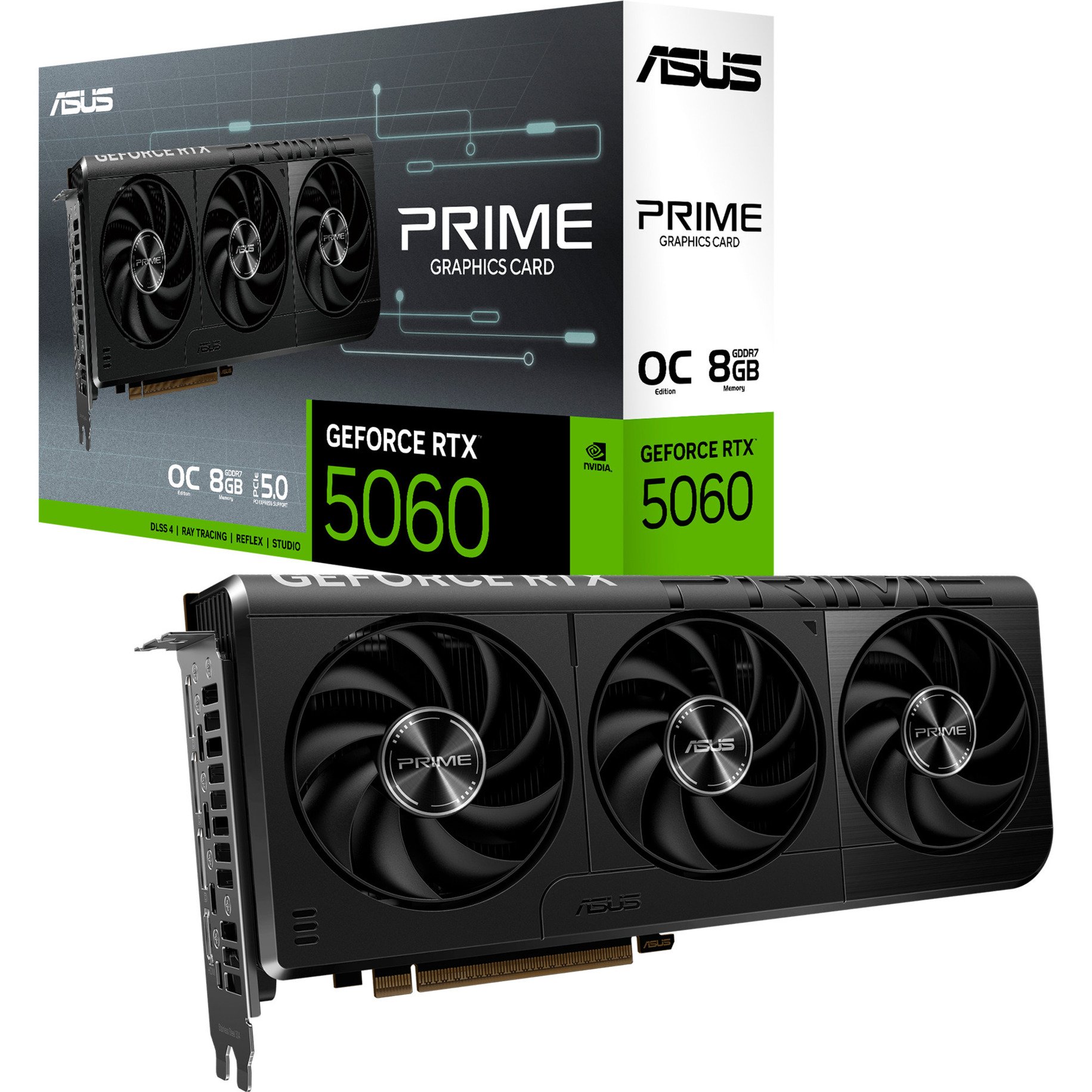 GeForce RTX 5060 PRIME OC 8GB, Grafikkarte GeForce RTX 5060 PRIME OC 8GB, Grafikkarte von Asus