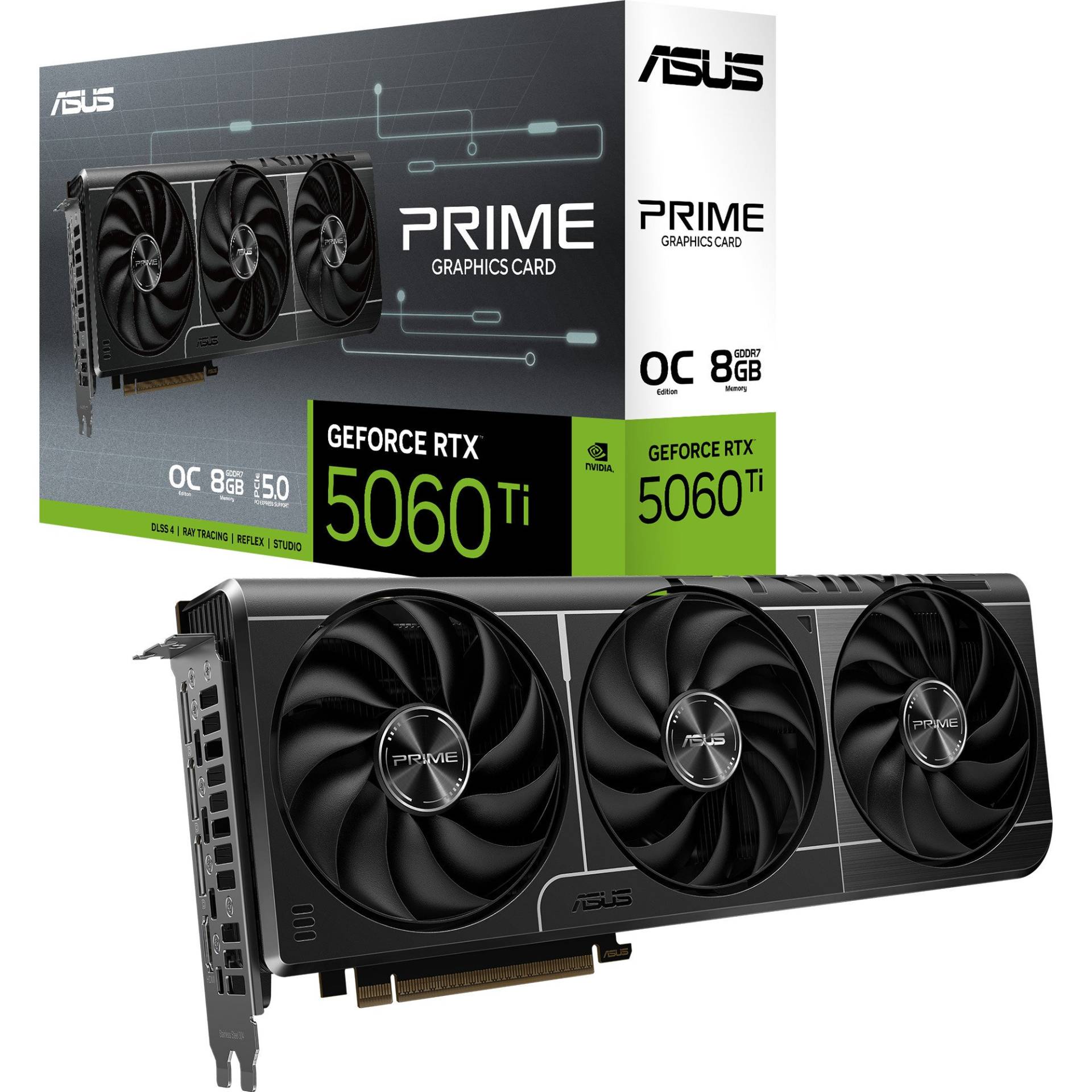 GeForce RTX 5060 Ti PRIME OC 8GB, Grafikkarte GeForce RTX 5060 Ti PRIME OC 8GB, Grafikkarte von Asus