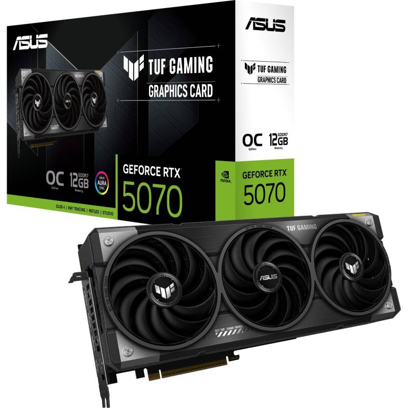 GeForce RTX 5070 TUF GAMING OC, Grafikkarte von Asus
