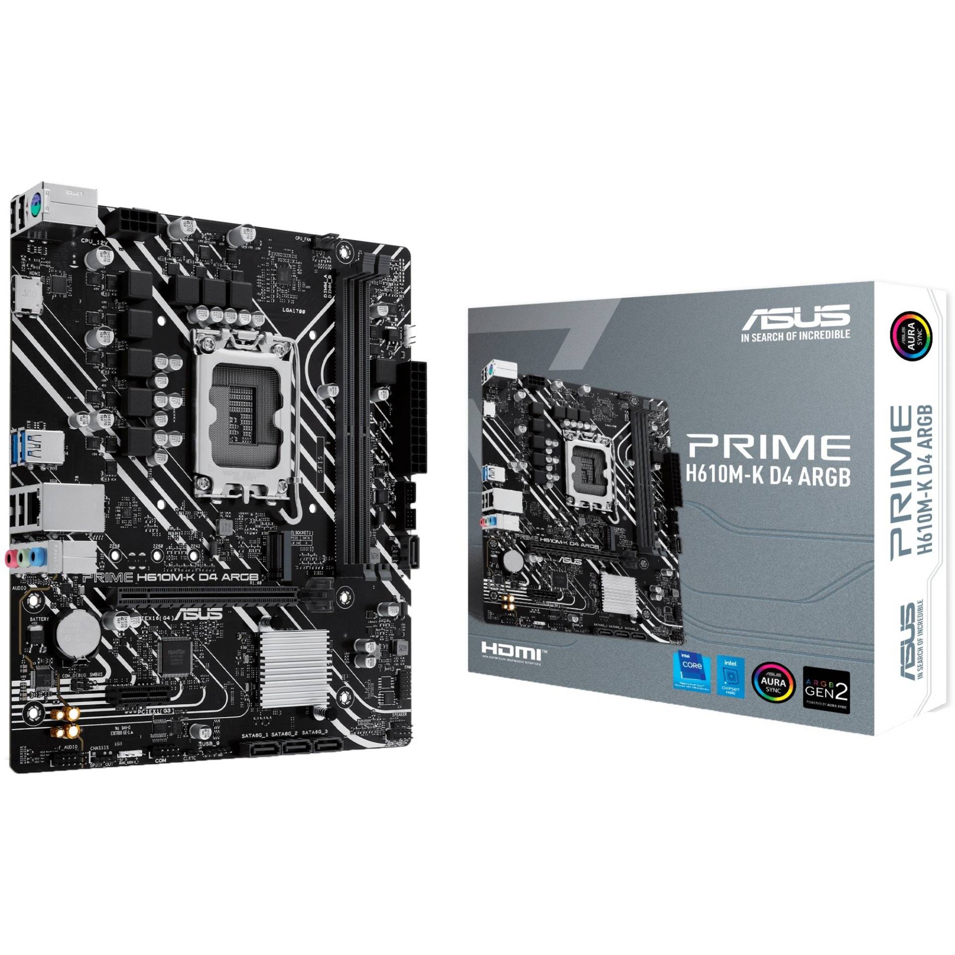 PRIME H610M-K D4 ARGB, Mainboard von Asus