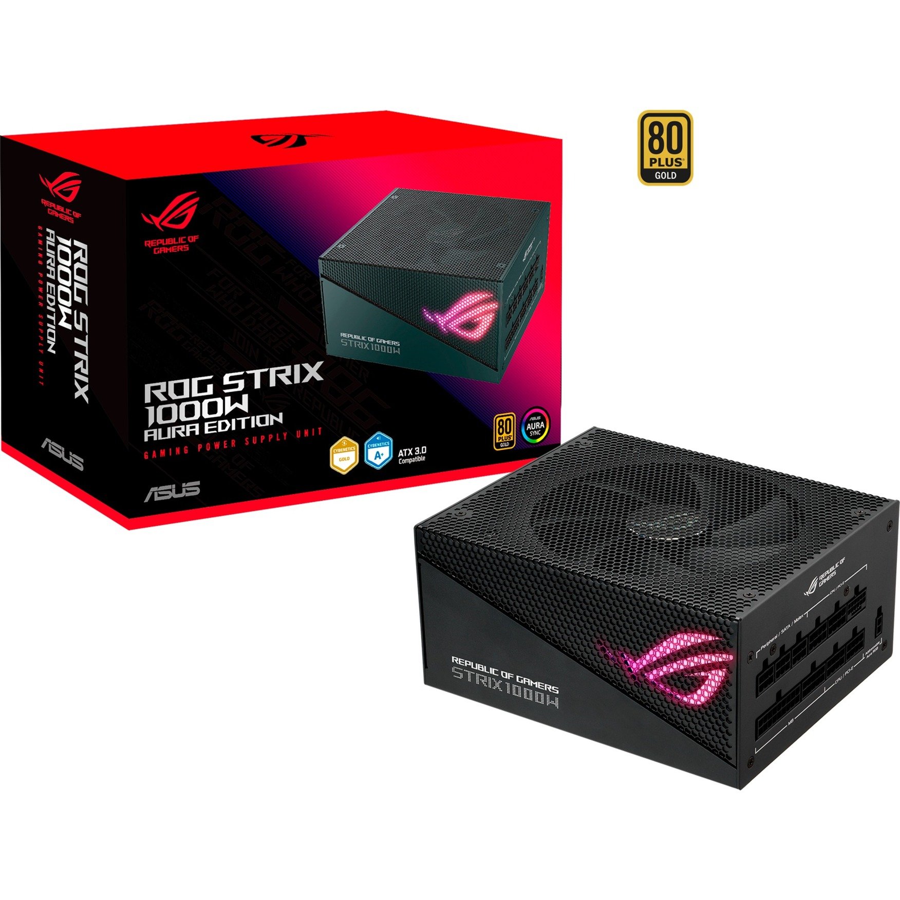 ROG STRIX 1000W Gold Aura Edition, PC-Netzteil von Asus