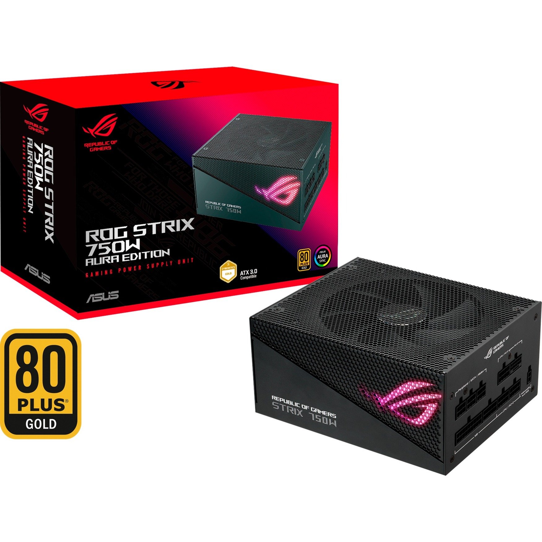 ROG STRIX 750W Gold Aura Edition, PC-Netzteil von Asus