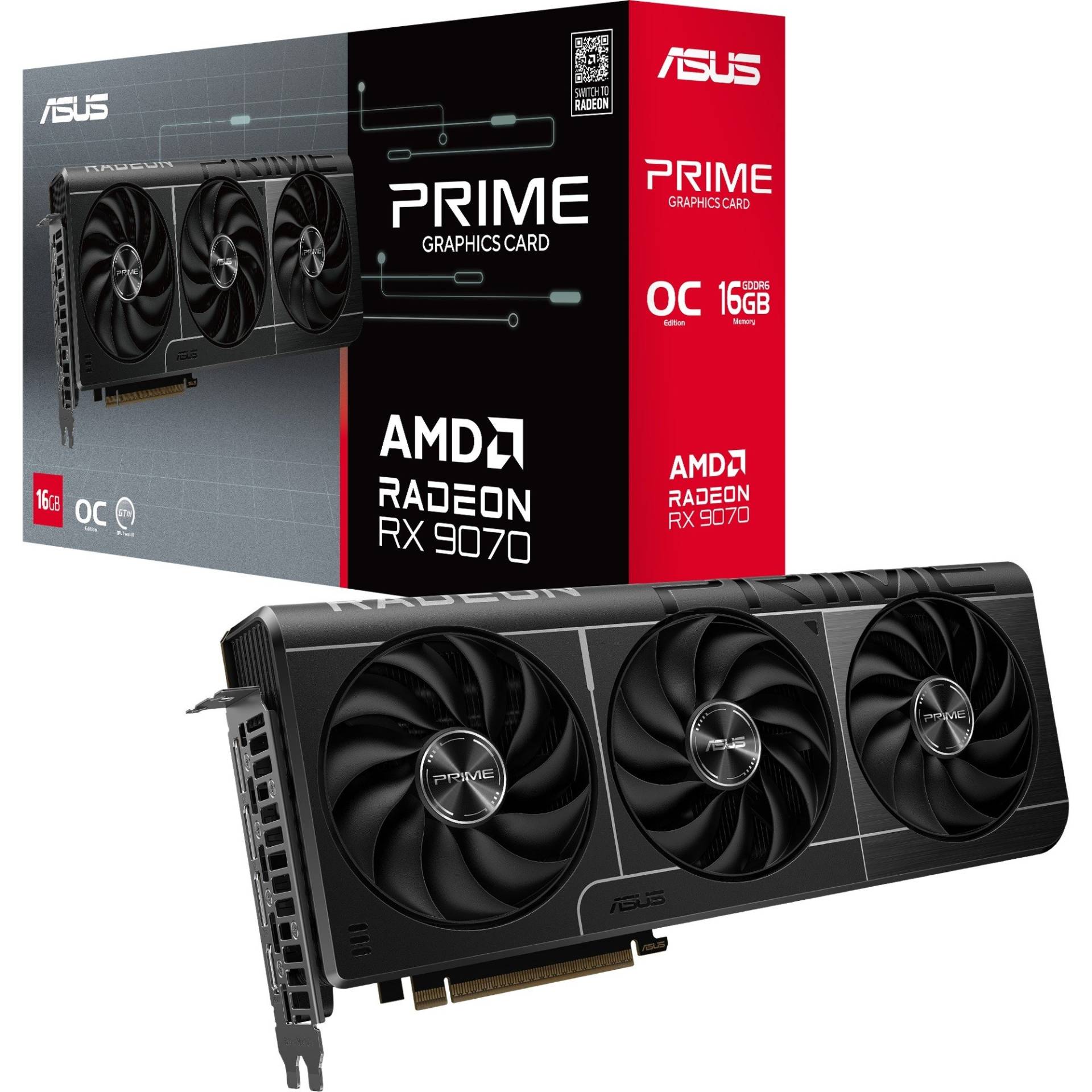 Radeon RX 9070 PRIME GAMING OC, Grafikkarte Radeon RX 9070 PRIME GAMING OC, Grafikkarte von Asus