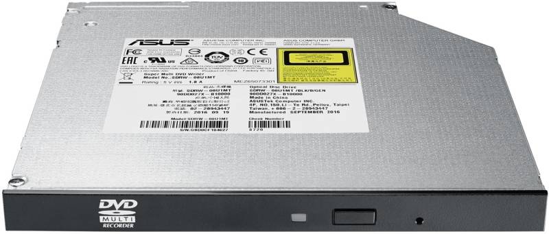 SDRW-08U1MT UltraSlim DVD-Brenner intern schwarz von Asus