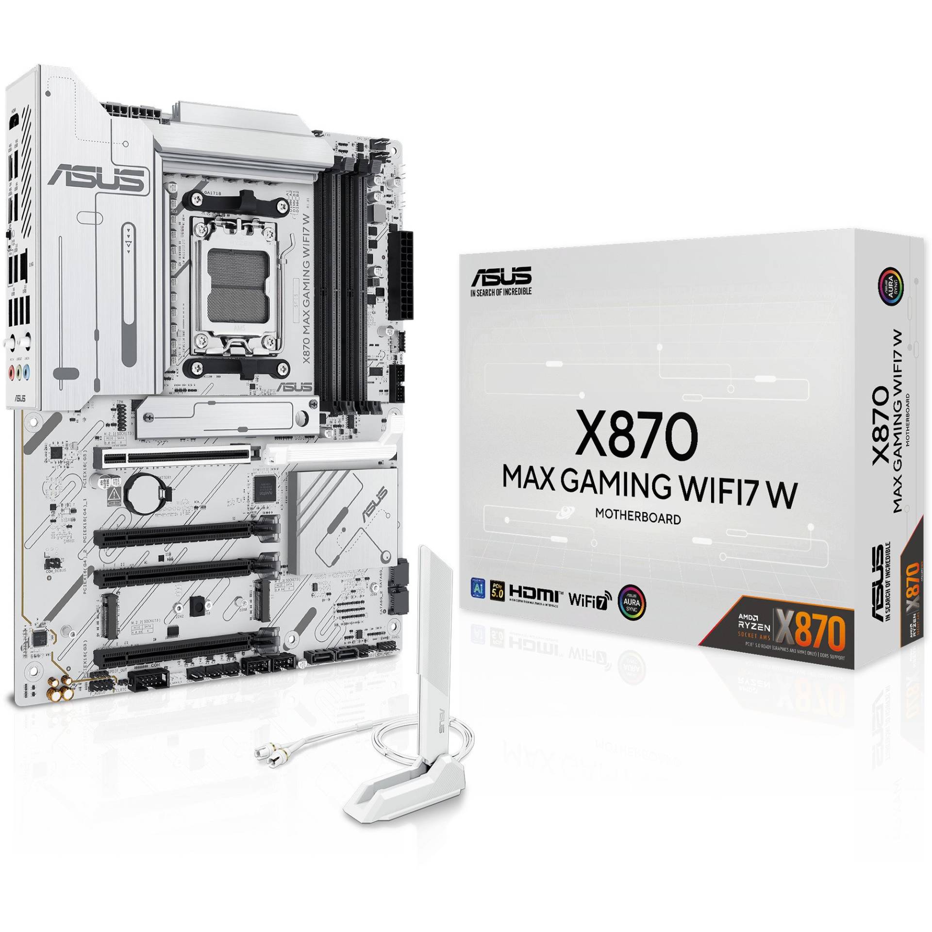 X870 MAX GAMING WIFI7 W, Mainboard X870 MAX GAMING WIFI7 W, Mainboard von Asus