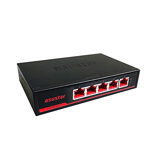 Asustor 5 Port 2.5G Ethernet Unmanaged Netzwerk Switch, Plug and Play | ASW205T von Asustor
