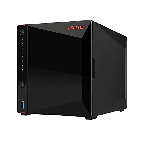 Asustor AS5304T 4GB NAS 88TB (4X 22TB) WD Red Pro, montiert und getestet mit SE ADM installiert von Asustor