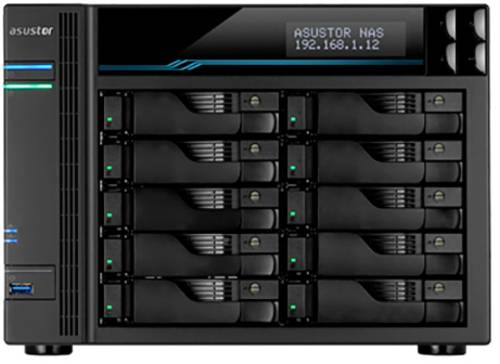 Asustor AS6510T NAS-Server 10 Bay 2x USB 3.2 Gen 1 HUB (USB 3.0) 90-AS6510T00-MD30 von Asustor