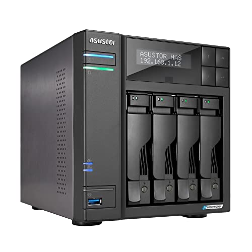 Asustor AS6604T 4-Bay 48TB Bundle mit 4X 12TB Seagate IronWolf von Asustor