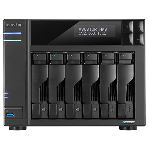 Asustor AS6706T 8GB NAS 36TB (6X 6TB) WD Ultrastar, montiert und getestet mit SE ADM installiert von Asustor