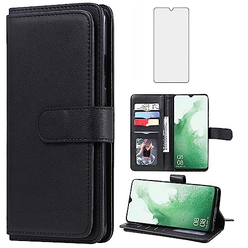 Asuwish Handyhülle für Blackview A55 2022 Hülle mit Glas Folie Schutzfolie und Kartenfach Klappbar Leder Geldbörse Ständer A 55 4G 6,53 Zoll Handy Hüllen Schutzhülle Cover Wallet Phone Case Schwarz Asuwish Handyhülle für Blackview A55 2022 Hülle mit Glas Folie Schutzfolie und Kartenfach Klappbar Leder Geldbörse Ständer A 55 4G 6,53 Zoll Handy Hüllen Schutzhülle Cover Wallet Phone Case Schwarz von Asuwish