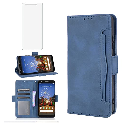 Asuwish Handyhülle für Google Pixel 3a Hülle mit Glas Folie Schutzfolie Kartenfach Klappbar Leder Geldbörse Ständer Handyhüllen Schutzglas Pixel3a 3 a a3 Handy Hüllen Schutzhülle Cover Phone Case Blau Asuwish Handyhülle für Google Pixel 3a Hülle mit Glas Folie Schutzfolie Kartenfach Klappbar Leder Geldbörse Ständer Handyhüllen Schutzglas Pixel3a 3 a a3 Handy Hüllen Schutzhülle Cover Phone Case Blau von Asuwish