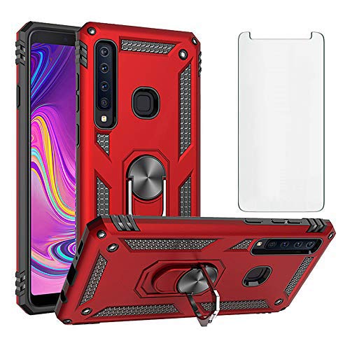 Asuwish Handyhülle für Huawei Y7 2019/7Y Pro Hülle mit Glas Folie Schutzfolie und Magnetisch Ring Ständer Panzerfolie Hawaii Y7 Prime 2019 Dub-LX1 Slim Handy Hüllen Schutzhülle Phone Case Rot Asuwish Handyhülle für Huawei Y7 2019/7Y Pro Hülle mit Glas Folie Schutzfolie und Magnetisch Ring Ständer Panzerfolie Hawaii Y7 Prime 2019 Dub-LX1 Slim Handy Hüllen Schutzhülle Phone Case Rot von Asuwish