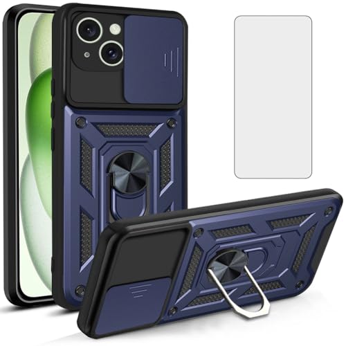 Asuwish Handyhülle für IP 15 Plus SJTC US Hülle Blau von Asuwish