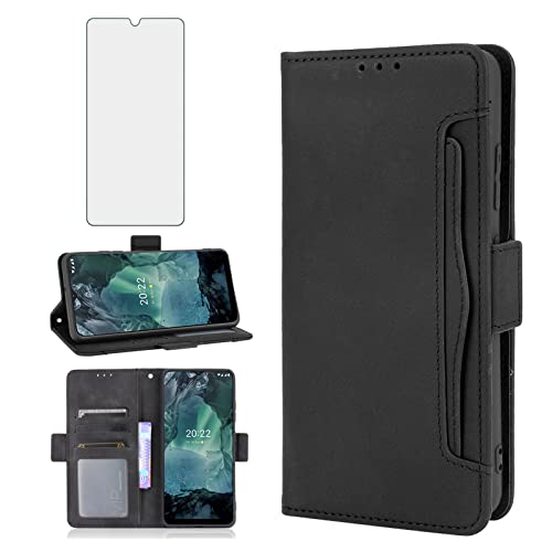 Asuwish Handyhülle für Nokia G21/G11 Hülle mit Glas Folie Schutzfolie Kartenfach Klappbar Leder Geldbörse Ständer Handyhüllen Panzerfolie G 21 11 21G Handy Hüllen Schutzhülle Cover Phone Case Schwarz Asuwish Handyhülle für Nokia G21/G11 Hülle mit Glas Folie Schutzfolie Kartenfach Klappbar Leder Geldbörse Ständer Handyhüllen Panzerfolie G 21 11 21G Handy Hüllen Schutzhülle Cover Phone Case Schwarz von Asuwish
