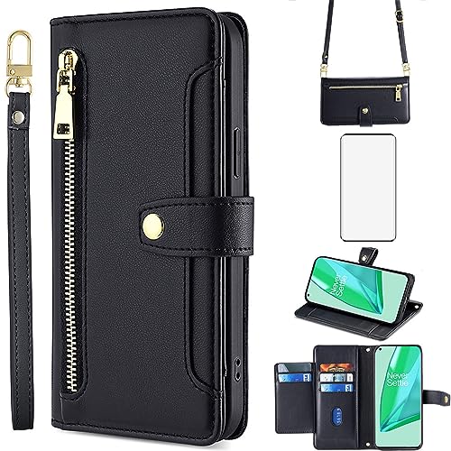 Asuwish Handyhülle für OnePlus 9 Pro One Plus 9Pro 5G Wallet Cover und Displayschutzfolie Reißverschluss Kartenhalter Slot Ständer Leder Handy Zubehör Schutz On 1Plus 1 + Plus9 1+ Pro Nine Damen Asuwish Handyhülle für OnePlus 9 Pro One Plus 9Pro 5G Wallet Cover und Displayschutzfolie Reißverschluss Kartenhalter Slot Ständer Leder Handy Zubehör Schutz On 1Plus 1 + Plus9 1+ Pro Nine Damen von Asuwish