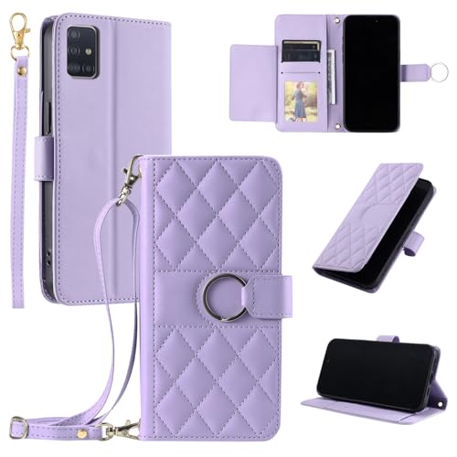 Asuwish Handyhülle für Samsung Galaxy A51 4G Hülle mit Band Folie Schutzfolie Kartenfach Klappbar Leder Geldbörse Ständer A 51 51A M40S Handy Hüllen Schutzhülle Panzerfolie Cover Phone Case Violett Asuwish Handyhülle für Samsung Galaxy A51 4G Hülle mit Band Folie Schutzfolie Kartenfach Klappbar Leder Geldbörse Ständer A 51 51A M40S Handy Hüllen Schutzhülle Panzerfolie Cover Phone Case Violett von Asuwish