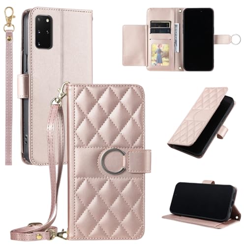 Asuwish Handyhülle für Samsung Galaxy S20 5G Hülle mit Band Folie Schutzfolie Kartenfach Klappbar Leder Geldbörse Ständer S 20 20S G5 4G Handy Hüllen Schutzhülle Panzerfolie Cover Phone Case Roségold Asuwish Handyhülle für Samsung Galaxy S20 5G Hülle mit Band Folie Schutzfolie Kartenfach Klappbar Leder Geldbörse Ständer S 20 20S G5 4G Handy Hüllen Schutzhülle Panzerfolie Cover Phone Case Roségold von Asuwish