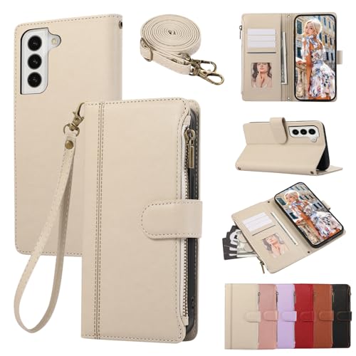 Asuwish Handyhülle für Samsung Galaxy S21 5G Hülle mit Band Folie Schutzfolie Kartenfach Klappbar Leder Geldbörse Ständer S 21 21S G5 Handy Hüllen Schutzhülle Panzerfolie Wallet Cover Phone Case Beige Asuwish Handyhülle für Samsung Galaxy S21 5G Hülle mit Band Folie Schutzfolie Kartenfach Klappbar Leder Geldbörse Ständer S 21 21S G5 Handy Hüllen Schutzhülle Panzerfolie Wallet Cover Phone Case Beige von Asuwish