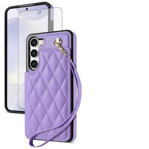 Asuwish Schutzhülle für Samsung Galaxy S23 Plus S23+ 5G, Brieftaschen-Schutzhülle mit gehärtetem Glas, Displayschutzfolie und Kreditkartenhalter, Ständer, Handy-Zubehör S23plus 23S + S 23 23+ SM-S916U Asuwish Schutzhülle für Samsung Galaxy S23 Plus S23+ 5G, Brieftaschen-Schutzhülle mit gehärtetem Glas, Displayschutzfolie und Kreditkartenhalter, Ständer, Handy-Zubehör S23plus 23S + S 23 23+ SM-S916U von Asuwish