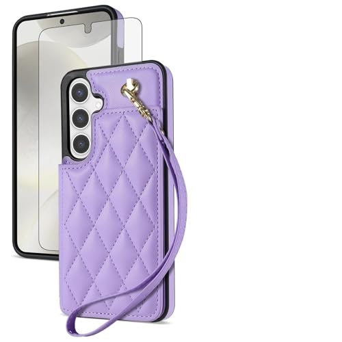 Asuwish Schutzhülle für Samsung Galaxy S24 Plus/S25 Plus S24+ S25+ 5G, Brieftaschen-Schutzhülle mit Displayschutzfolie und Kartenhalter, Ständer, Handy-Zubehör S24Plus 24S + S 24 24+ S25Plus 25S 25+ Asuwish Schutzhülle für Samsung Galaxy S24 Plus/S25 Plus S24+ S25+ 5G, Brieftaschen-Schutzhülle mit Displayschutzfolie und Kartenhalter, Ständer, Handy-Zubehör S24Plus 24S + S 24 24+ S25Plus 25S 25+ von Asuwish