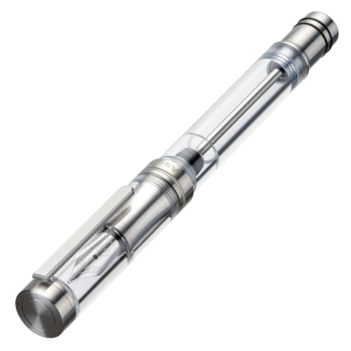 Asvine V200 Titan-Füllfederhalter, Vakuumfüllung, Iridium feine Feder, transparent Acryl Füller, glattes Schreiben, Stiftetui-Set Asvine V200 Titan-Füllfederhalter, Vakuumfüllung, Iridium feine Feder, transparent Acryl Füller, glattes Schreiben, Stiftetui-Set von Asvine