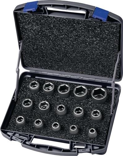 Asw Kraftsteckschlüsselsatz 720 KS 15 OL 15-tlg.1/2 Zoll 6-kant 1020026361 von Asw