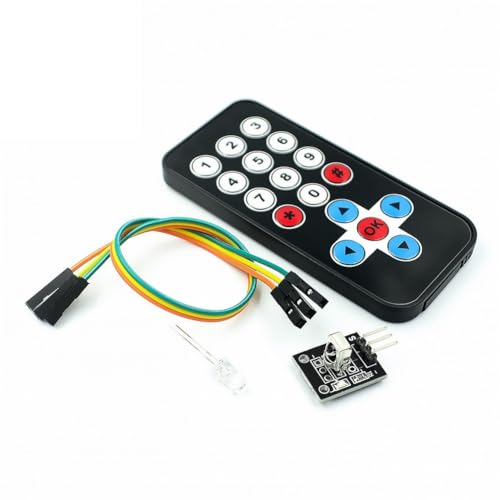 Asyduey HX1838 Infrarot-Fernbedienungsset Fernbedienungsrobotermodul Fernbedienungsmodul Wie Gezeigt PCB+Kunststoff Asyduey HX1838 Infrarot-Fernbedienungsset Fernbedienungsrobotermodul Fernbedienungsmodul Wie Gezeigt PCB+Kunststoff von Asyduey