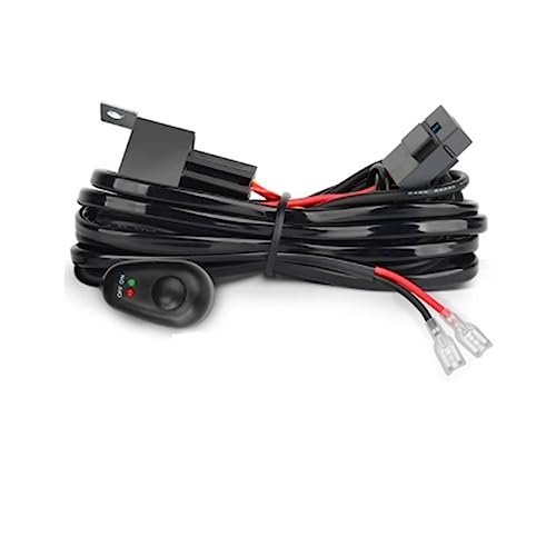 Asyduey Kabelbaumsatz für 1 Lichtsicherung Ein-Aus-Schalter 12V 40A Relais 180W/ 300W für 4-52 LED-Arbeitslichtleiste Asyduey Kabelbaumsatz für 1 Lichtsicherung Ein-Aus-Schalter 12V 40A Relais 180W/ 300W für 4-52 LED-Arbeitslichtleiste von Asyduey