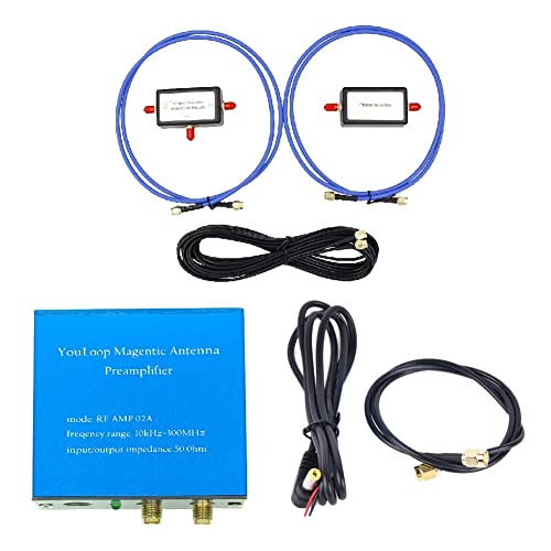 Asyduey YouLoop Magnetantenne, Tragbar, 250 MW, Passives, Magnetisches, Verlustarmes Breitband für HF und VHF, SMA-Stecker-Kit von Asyduey