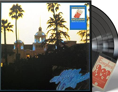 Eagles Hotel California Vinyl Record, Replica Tour Laminate Exclusive von Asylum Records