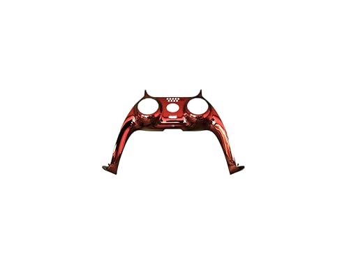 Zierleiste kompatibel mit Playstation 5 Controller | Mittelteil Faceplate Trim Glänzend | Custom Design | Ersatzteil (Rot) von AtEaze