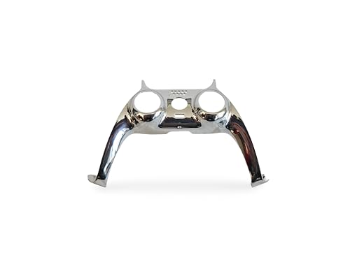 Zierleiste kompatibel mit Playstation 5 Controller | Mittelteil Faceplate Trim Glänzend | Custom Design | Ersatzteil (Silber) von AtEaze