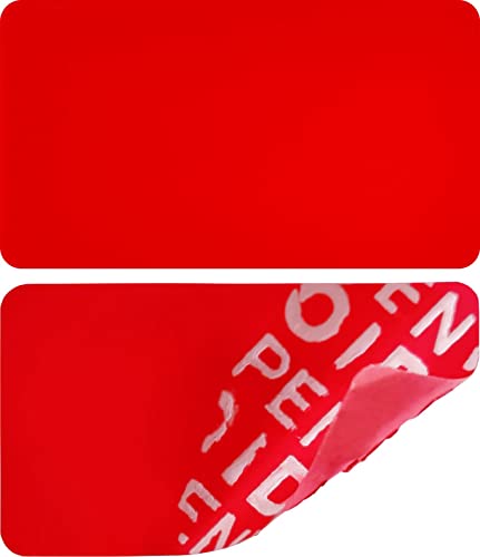 1000 Stk - Siegel 35*20mm rot ohne Rückstände - Verschlussetiketten, Sicherheitssiegel, Qualitätssiegel Garantie-Siegel Sicherheitsetiketten, Papiersiegel, Klebesiegel Etikett selbstklebend Aufkleber von Atairs