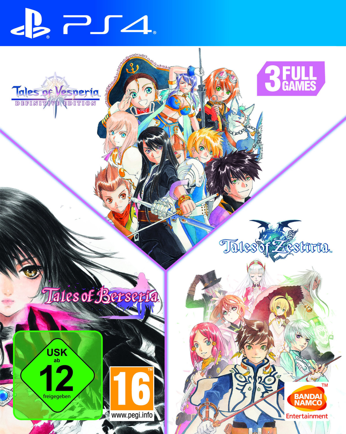 Tales of: Vesperia + Berseria + Zestiria Compilation PS4 Tales of: Vesperia + Berseria + Zestiria Compilation PS4