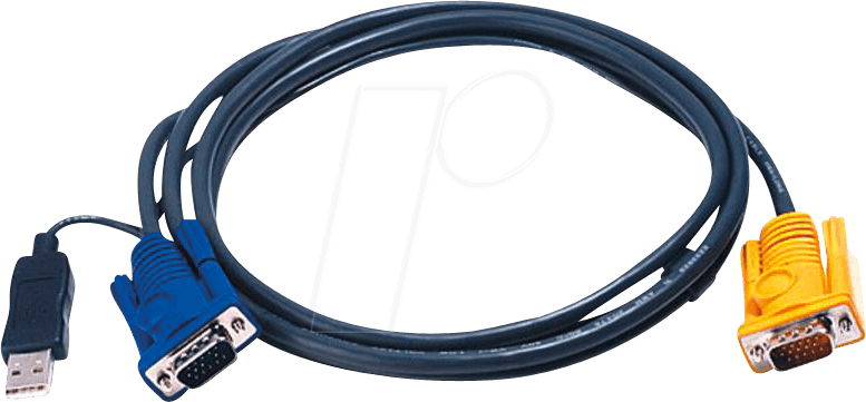 ATEN 2L-5206UP - KVM Kabel VGA USB, 6,0 m von Aten