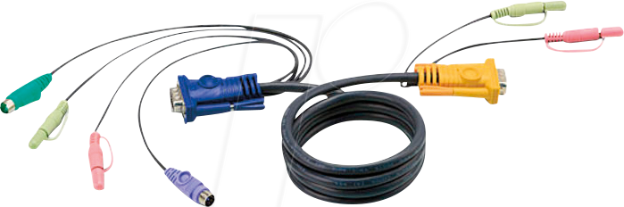 ATEN 2L-5302P - KVM Kabel, VGA, PS/2, Audio, 1,8 m von Aten