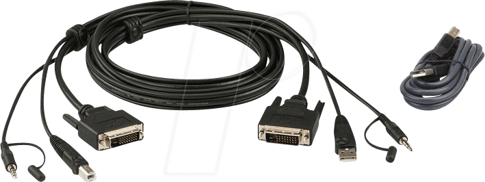 ATEN 2L-7D02UDX2 - KVM Kabel, DVI, Audio, USB, 1,8 m von Aten