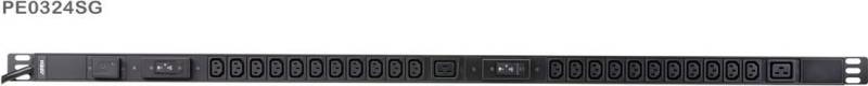 ATEN Basic PDU Series PE0324SG - Stromverteilungseinheit (Rack - einbaufähig) - Wechselstrom 100-240 V - 7680 VA - Eingabe, Eingang IEC 60309 32A - Ausgangsanschlüsse: 24 (2 x IEC 60320 C19, 22 x IEC 60320 C13) - 0U - 3,05 m Schnur (PE0324SG-AT) von Aten