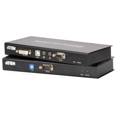 ATEN CE600 Konsolen-Extender, DVI Single Link, USB, RS232, mit Audio, max. 60m von Aten